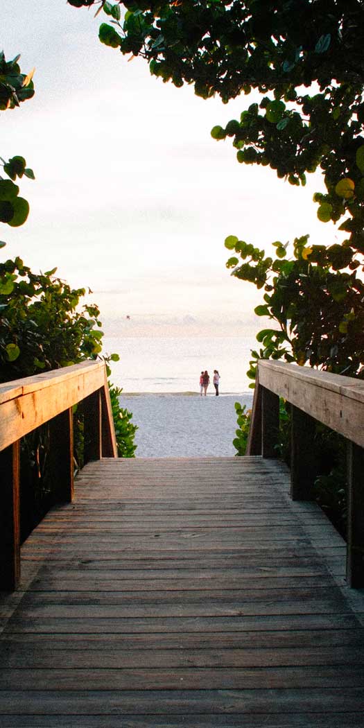 Naples, Florida beach access